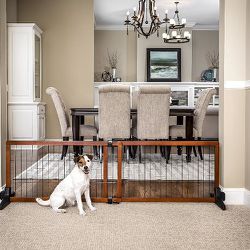 Carlson Freestanding Extra Wide Wood Pet Gate