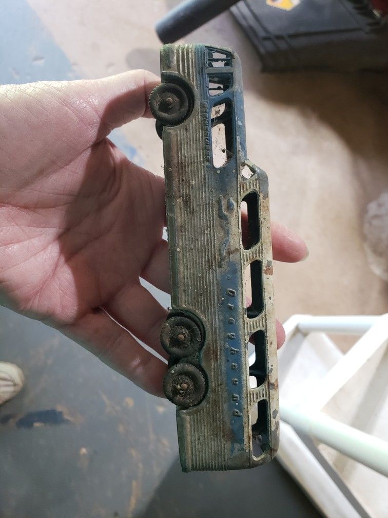 1950's Metal Greyhound Bus Toy