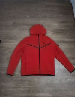 Nike Tech Fleece Full-Zip Hoodie Red Size L