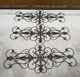 🔥 FAST SALE! Set of 3 New HomeGoods Metal Wall/Garden Decor, Tuscan Style