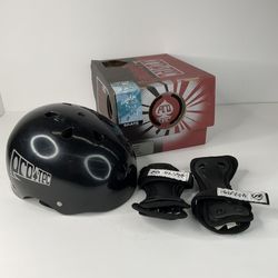 PRO-TEC XL Youth Skateboarding Helmet + Wrist Guards - LIKE NEW