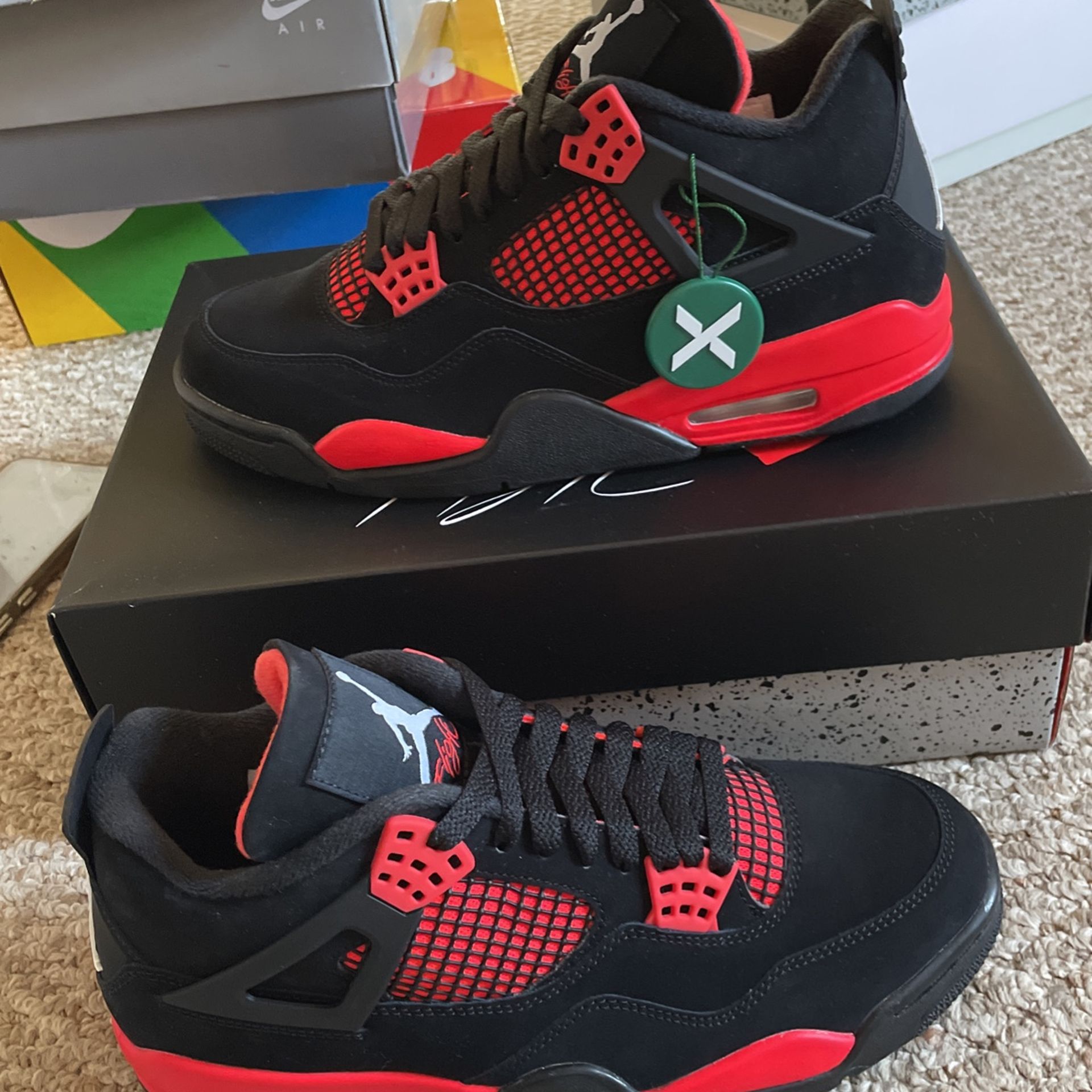 Unisex L V Supreme x Jordan 4 Retro Red for Sale in Portland, OR - OfferUp