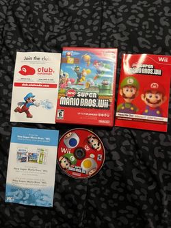 Wii games video games new super Mario bros $20 firm