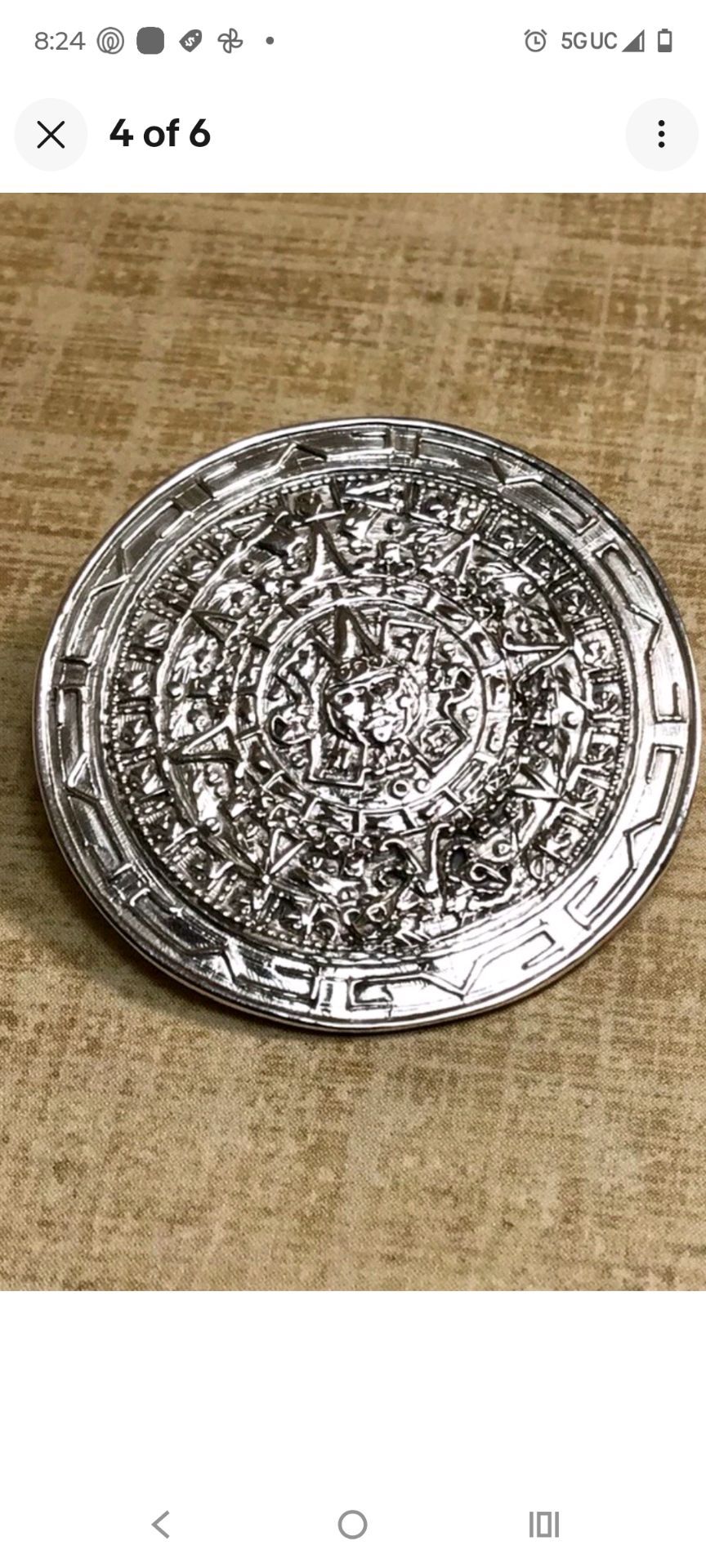 Aztec Calendar Medallion