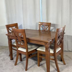 Kitchen Dining Table & 4 Chairs SOLID  WOOD