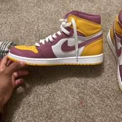 Air Jordan 1 high, Brotherhood, purple, men size 8