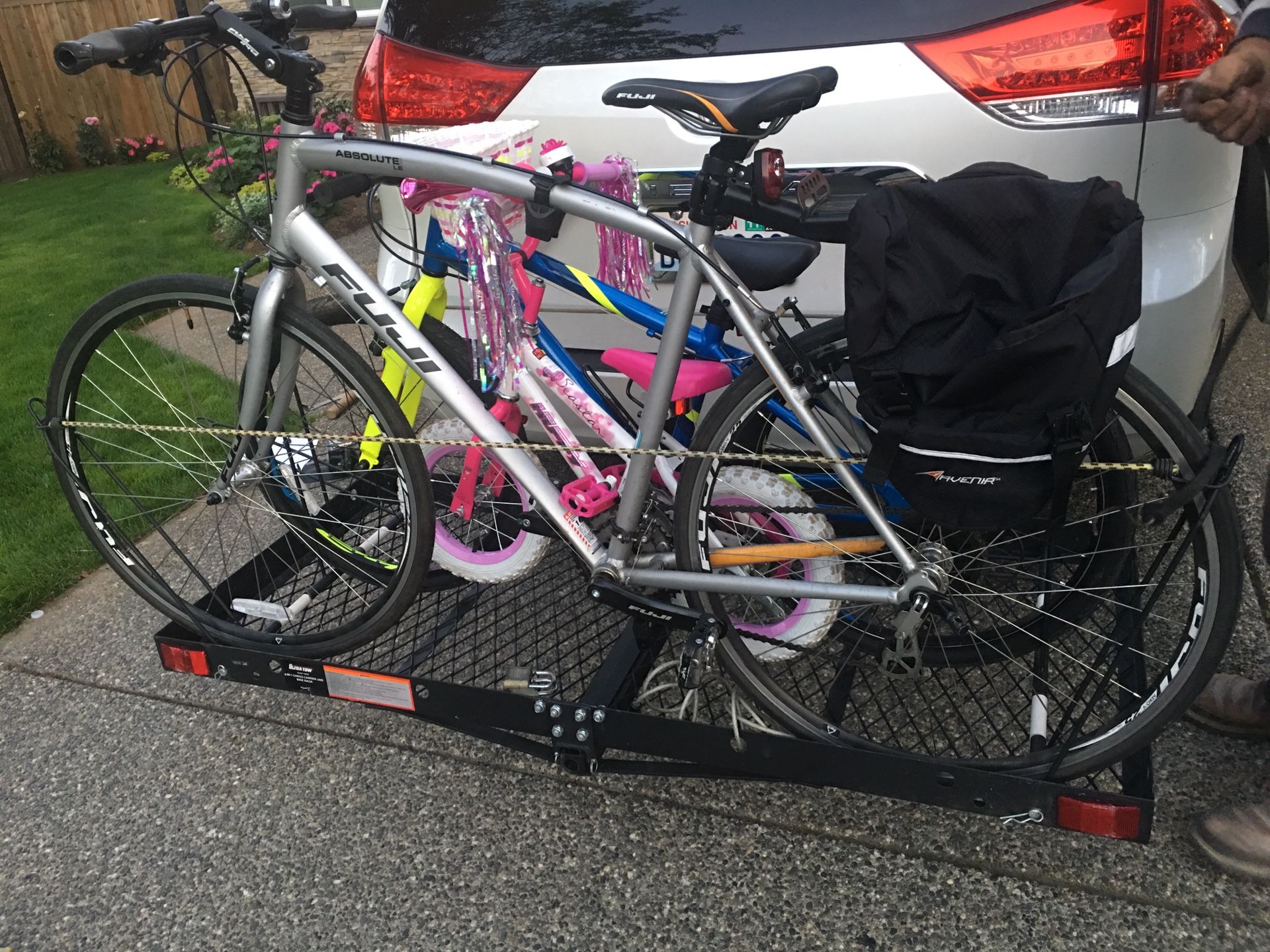 Multi purpose bike and cargo car rack