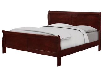 Gorgeous wood bed! Mattress and box spring available