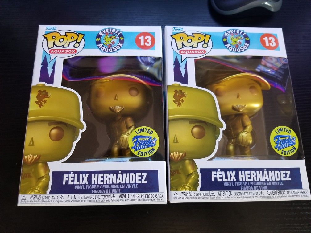 Gold King Felix Hernandez Everett Aquasox Funko Pop! #13 SGA 8/18/23