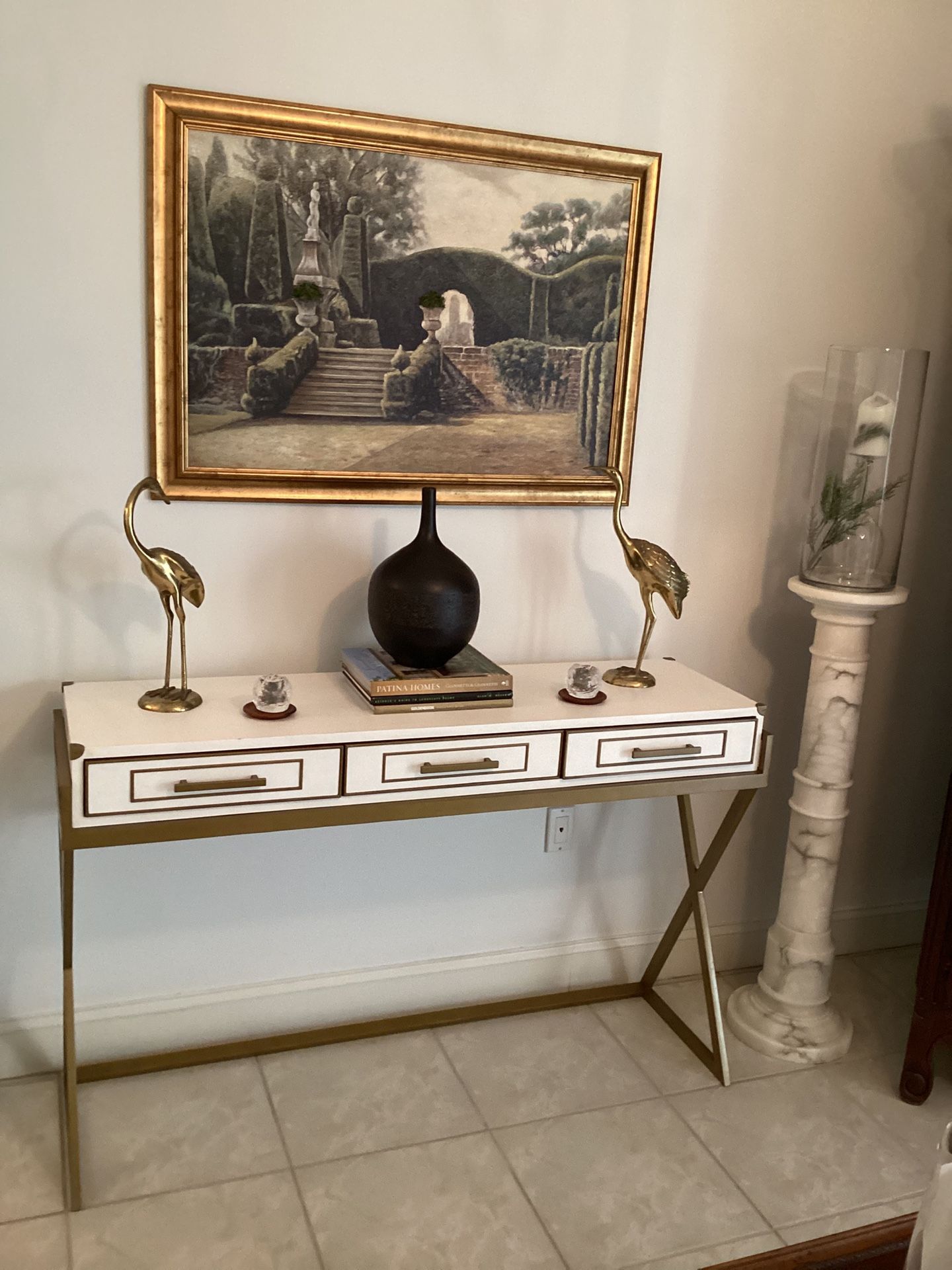 Currey & Company Table Sofa Console Tv Entry Foyer Mesa