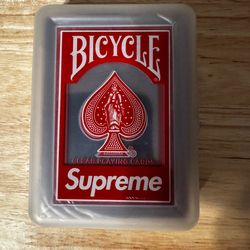 Supreme Bicycle Clear Playing Cards- $30