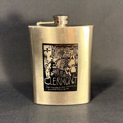 Clermont Lounge Stainless Steel Hip Flask