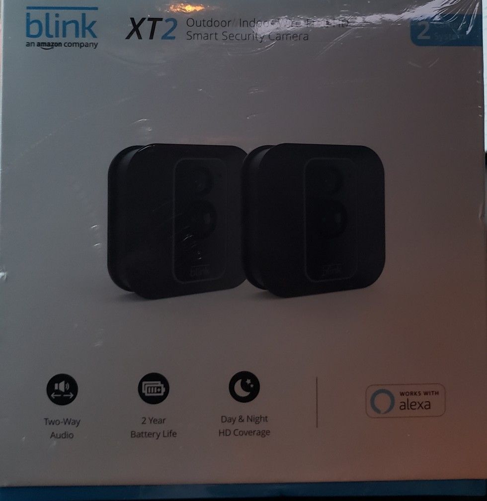 Blink - XT2 2-Camera Indoor/Outdoor Wire-Free 1080p Surveillance System - Black