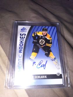 17 18 Sp Game Used Edition Authentic Rookies Peter Cehlarik 