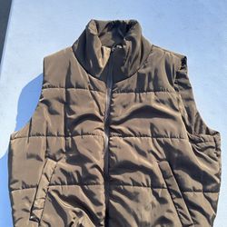 Brown Puffer Vest