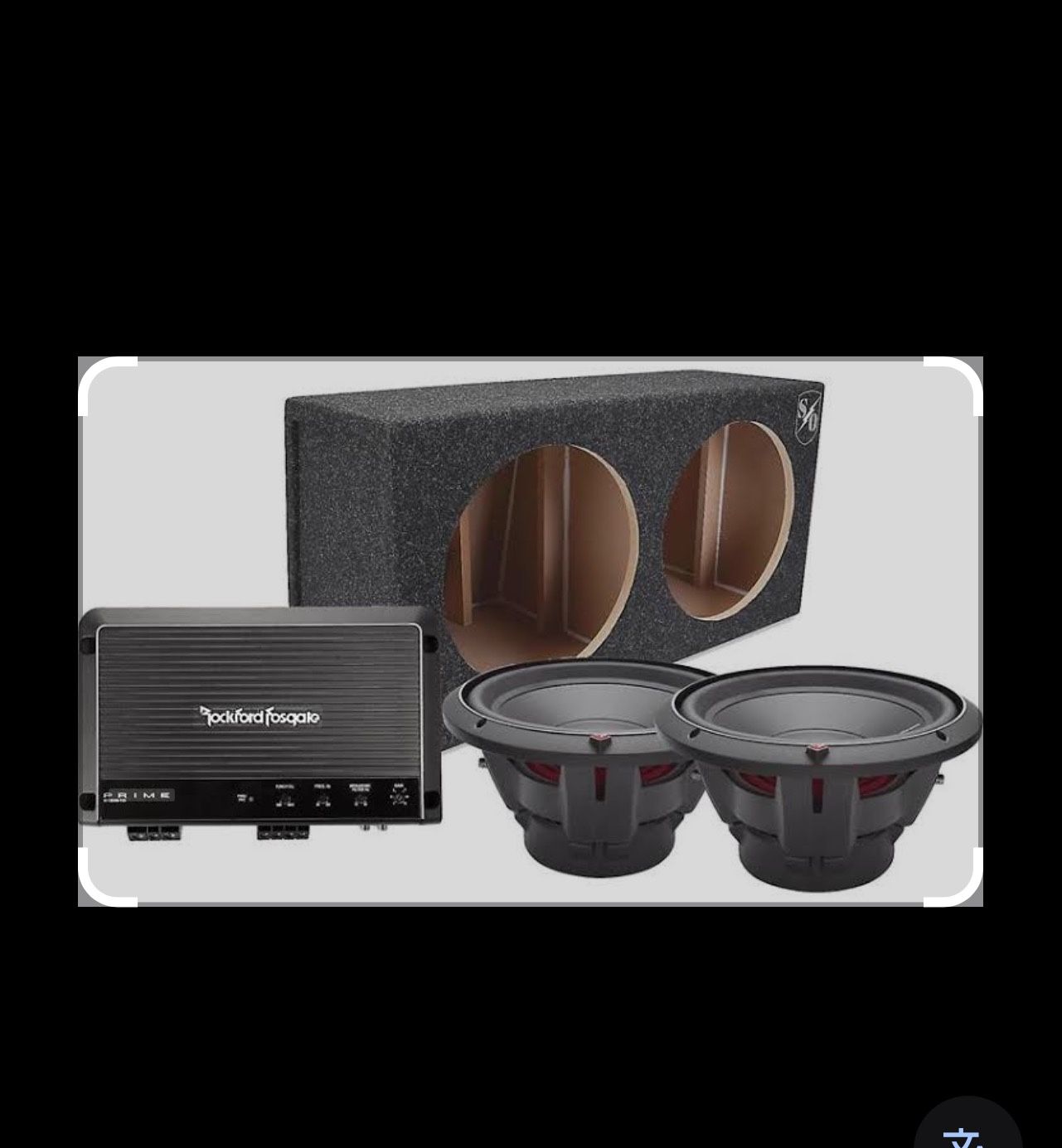 Rockford Fosgate 2 Brand New Amps And 2 Sets Of Subwoofers With Box