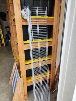Wire shelving and hardware
