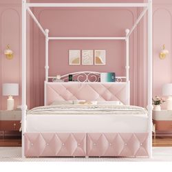 Used For 4 Months ! QUEEN Sized frame