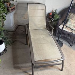 Vintage Outdoor Poolside Lounge Chair