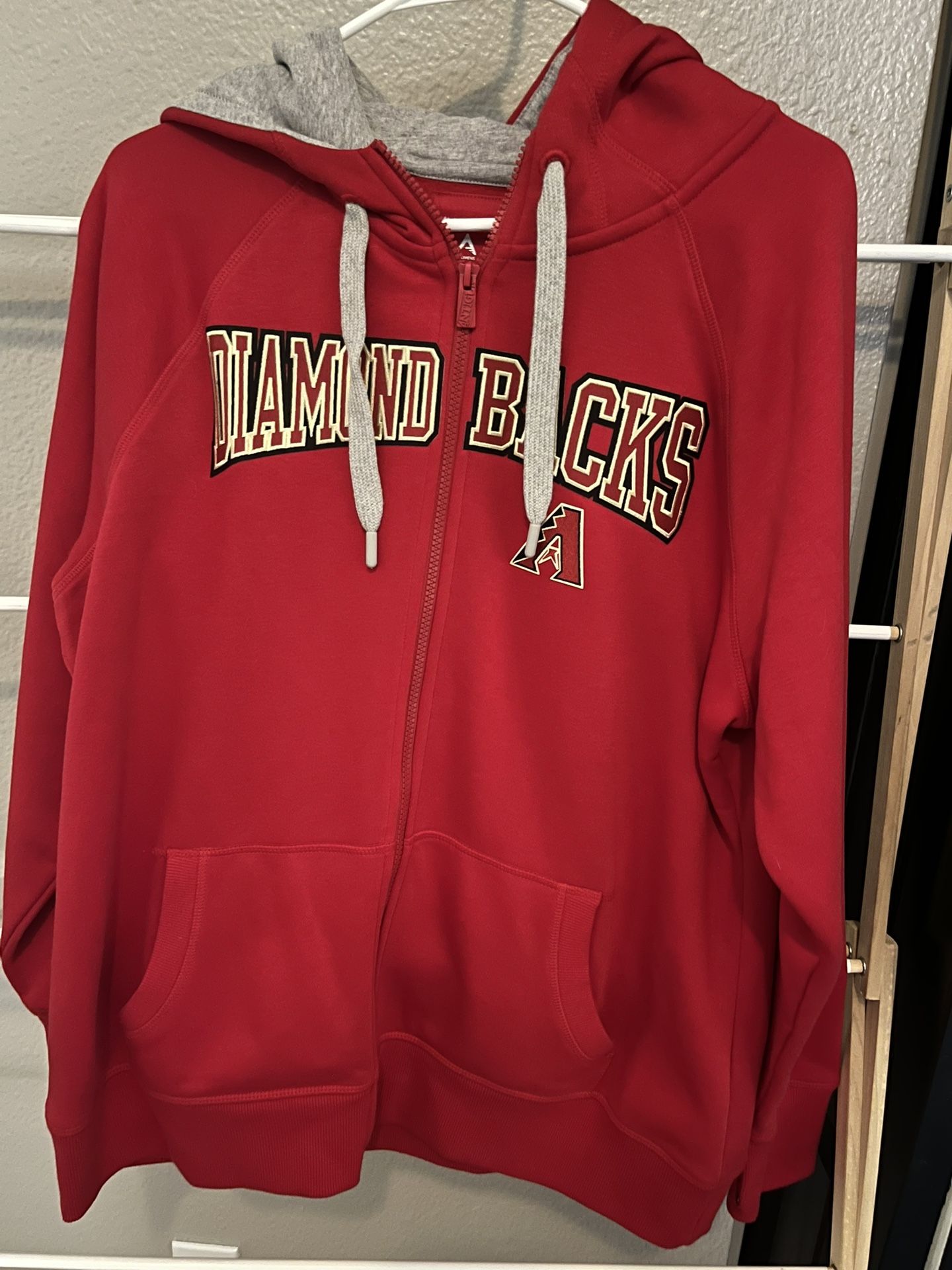 AZ Diamondbacks Women’s XL Zipper Front Hooded Sweatshirt/jacket