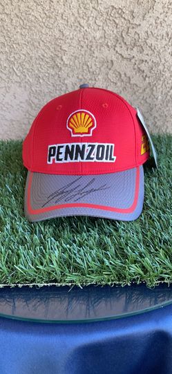 New Nascar Joey Logano Pennzoil #22 Baseball Cap Autographed