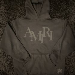 Blacked Out Amiri Hoodie Medium