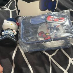 hello Kitty Dodger Purse And Bobble Head 