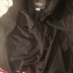 Black Bat Cardigan Size Small