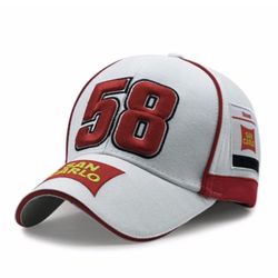 58 Marco Simoncelli Baseball Cap Moto Racer Snapback Hat New Sun Hat