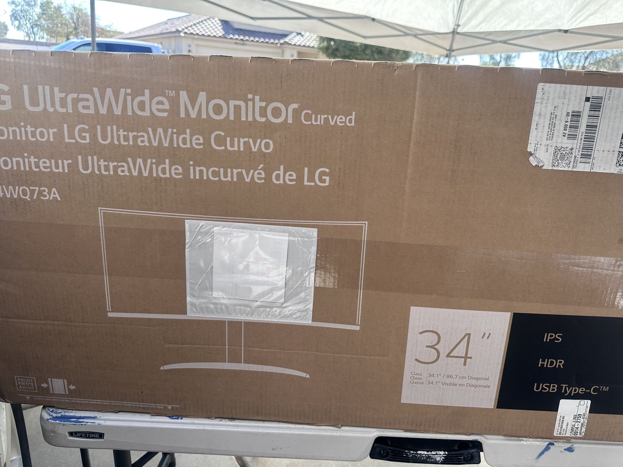 LG 34” Ultra Wide Monitor