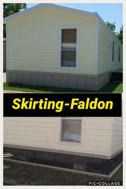 Mobile home skirting - Faldon