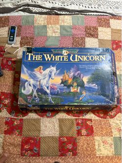 Vintage the white unicorn board game . Incomplete. $30