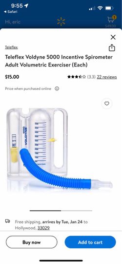 7 available, New in package. Volumetric exerciser incentive deep breathing Voldyne 5000