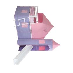 Princess Castle Twin Tent Loft Pink Bed With Mattress /// Financing Available 