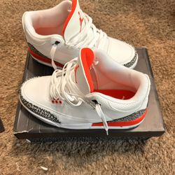 Fire Red Jordan 3s
