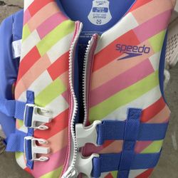 Speedo Kids Swim Vest - Pink, Green, Blue