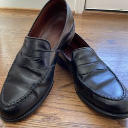 Allen Edmonds Randolph Penny Loafer Mens 11.5D Black Dress Shoes $395 USA #4809. Condition is pre owned and shows signs of wear from usage and is over