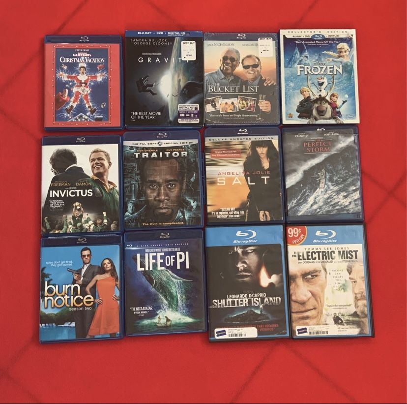 12 Blu-ray Discs in Original Boxes - Price Is For Everything 