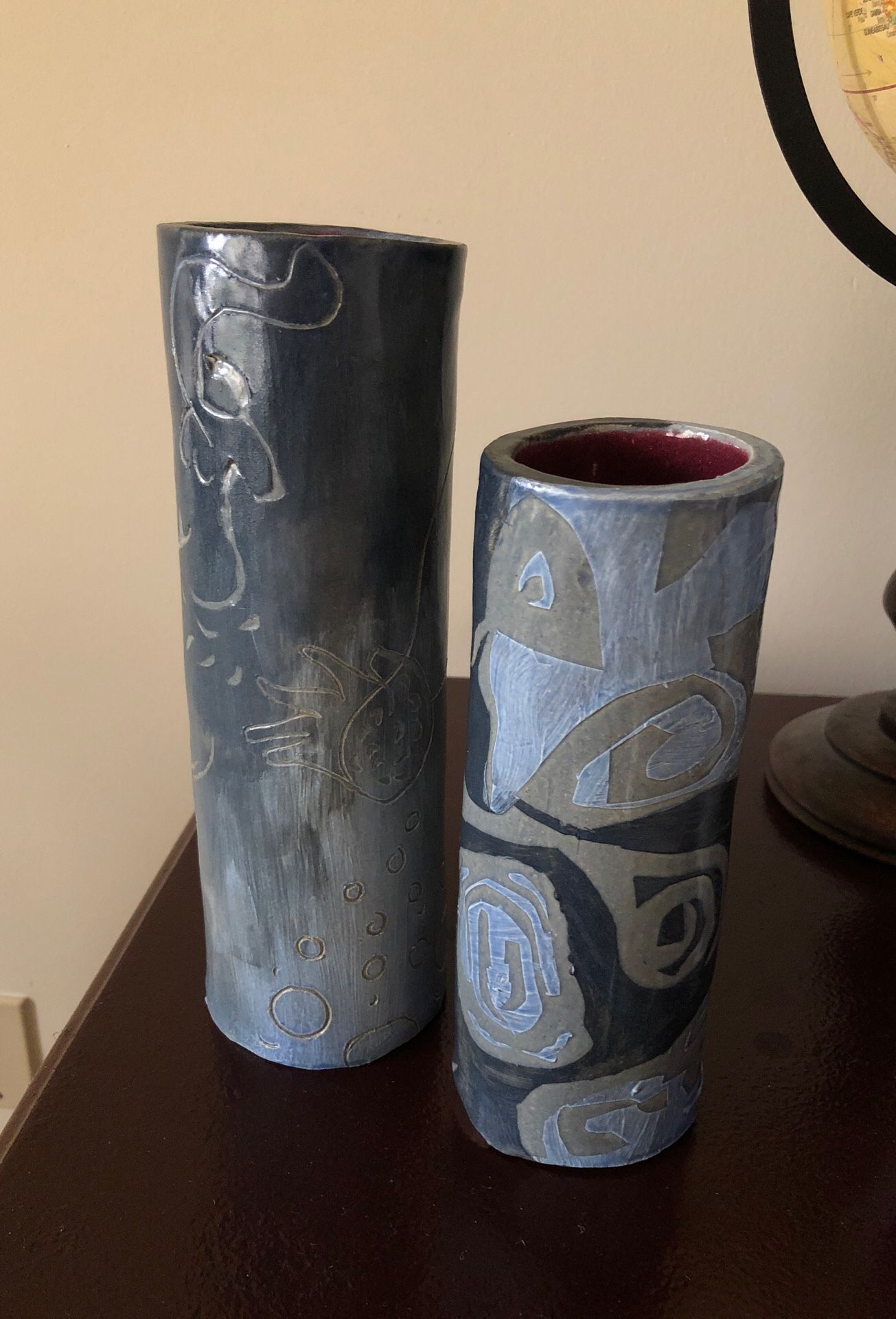Handmade ceramic vase set