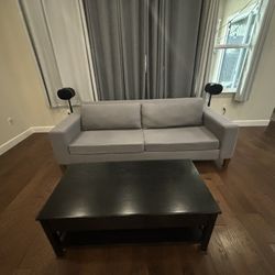 Light Gray Blue Sofa 