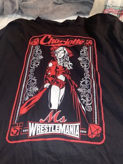 WRESTLEMANIA 35 XXL SHIRT WWE WWF CHARLOTTE FLAIR MS. WRESTLEMANIA RARE