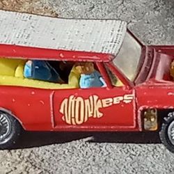 Vintage Husky Monkeemobile Monkees Metal Toy Car