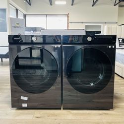 Samsung Bespoke 4.6 Cu.ft Front Loading Washer And 7.5 Cu.ft Electric Dryer Set! 5UYTJ