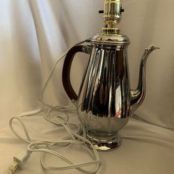 Vintage Krone-Kraft Farber Bros Tea Kettle Lamp