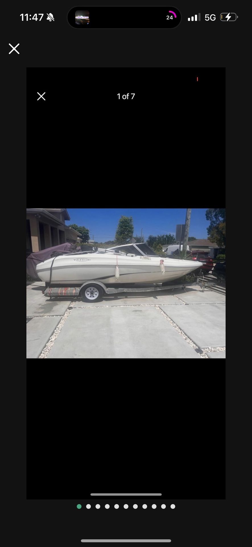 Special buy Boat Tahoe Q3 18 Ft  with trailer