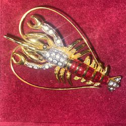 Vintage Lobster Brooch