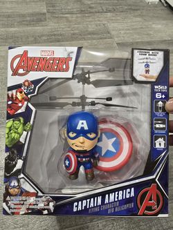 Marvel Captain America UFO Flying Character Remote Included Hovers Motion Sensor