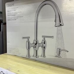 Kohler Oresund Pull-Down Bridge Kitchen Faucet