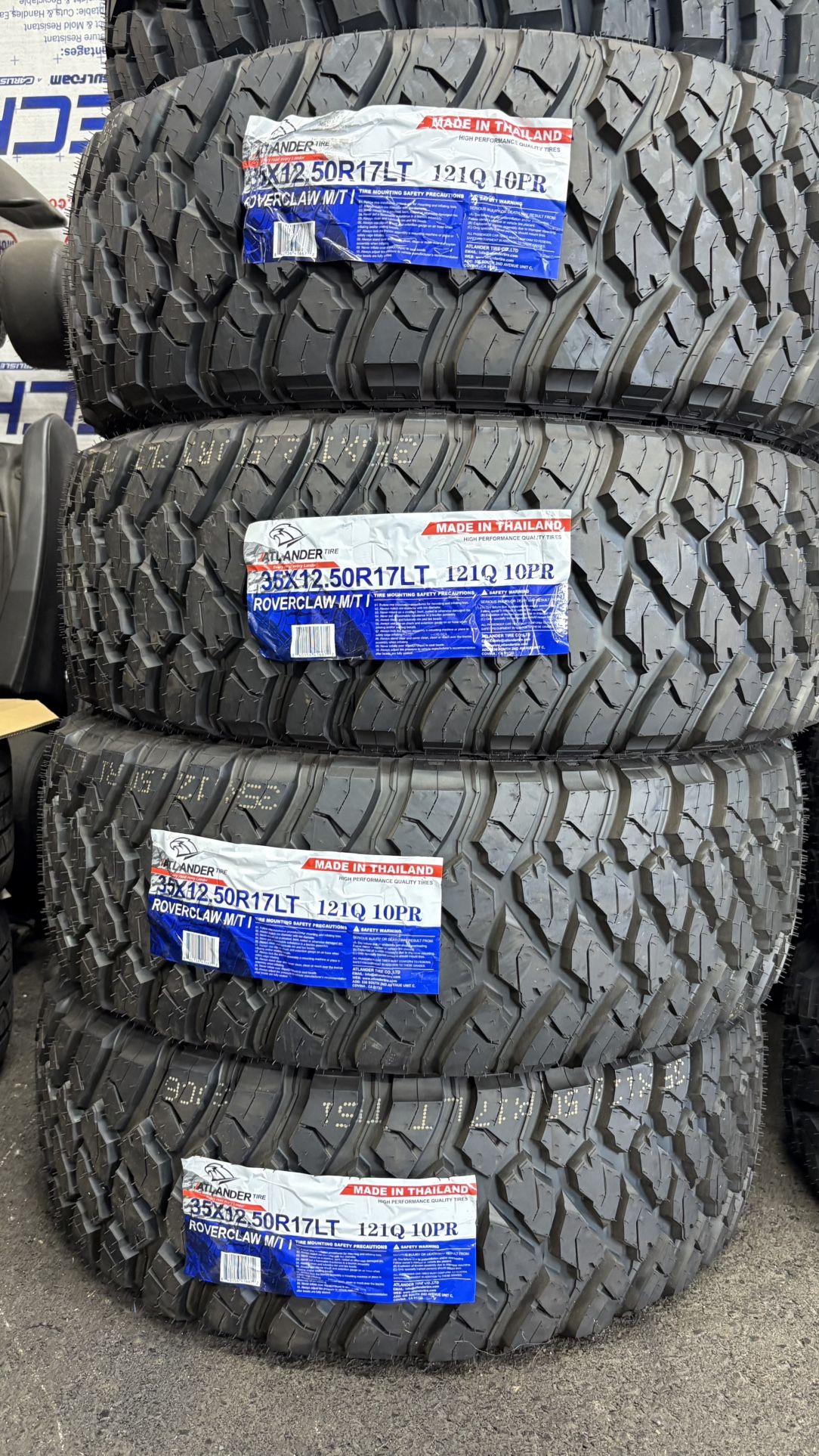 BRAND NEW SET 4 TIRES 35x12.50r17.