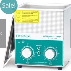 DYNVIM’s 2l analog jewelry cleaner with analog timer and heater for cleaning silver, gold, jewelry, rings, diamonds, earrings, necklaces, gems, bracke